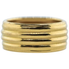 18K Yellow Gold Wide Band
