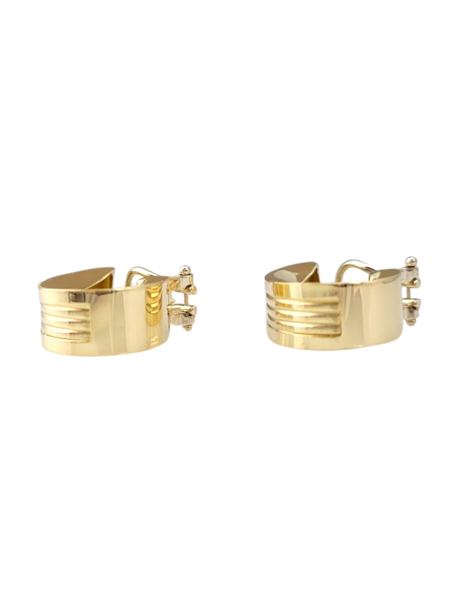 Orecchini a cerchio ovali larghi in oro giallo 18 carati

Questi orecchini a cerchio ovale in oro giallo 18 carati offrono una rivisitazione audace e moderna di un design classico. La loro forma ampia e allungata crea una silhouette sorprendente,