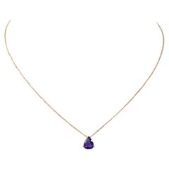 18K Yellow Gold Necklace With Sapphire 2.24 ct.