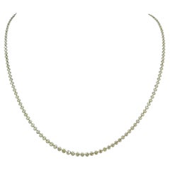18k Yellow Gold Yellow Diamond Link Necklace
