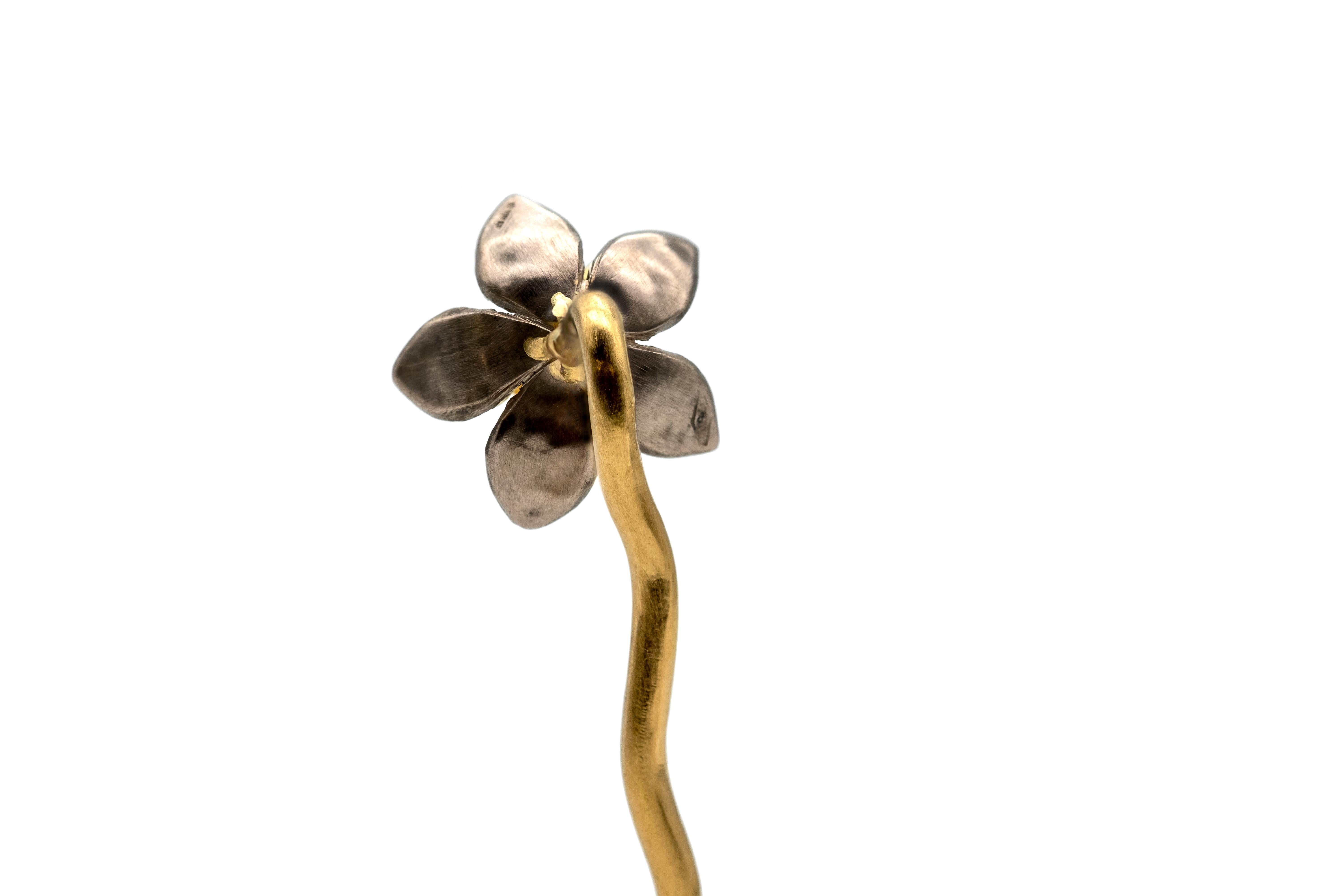 palladium white gold earrings