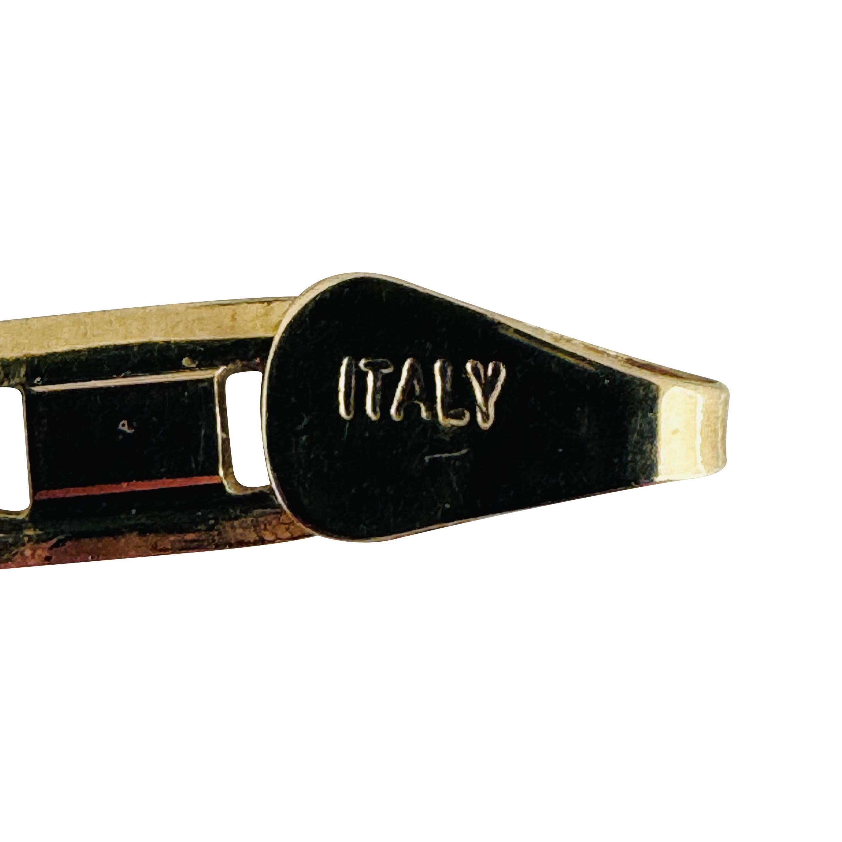 18k Gelb Weiß und Rose Gold 16,2g solide Mariner Link Kette Halskette Italien 24