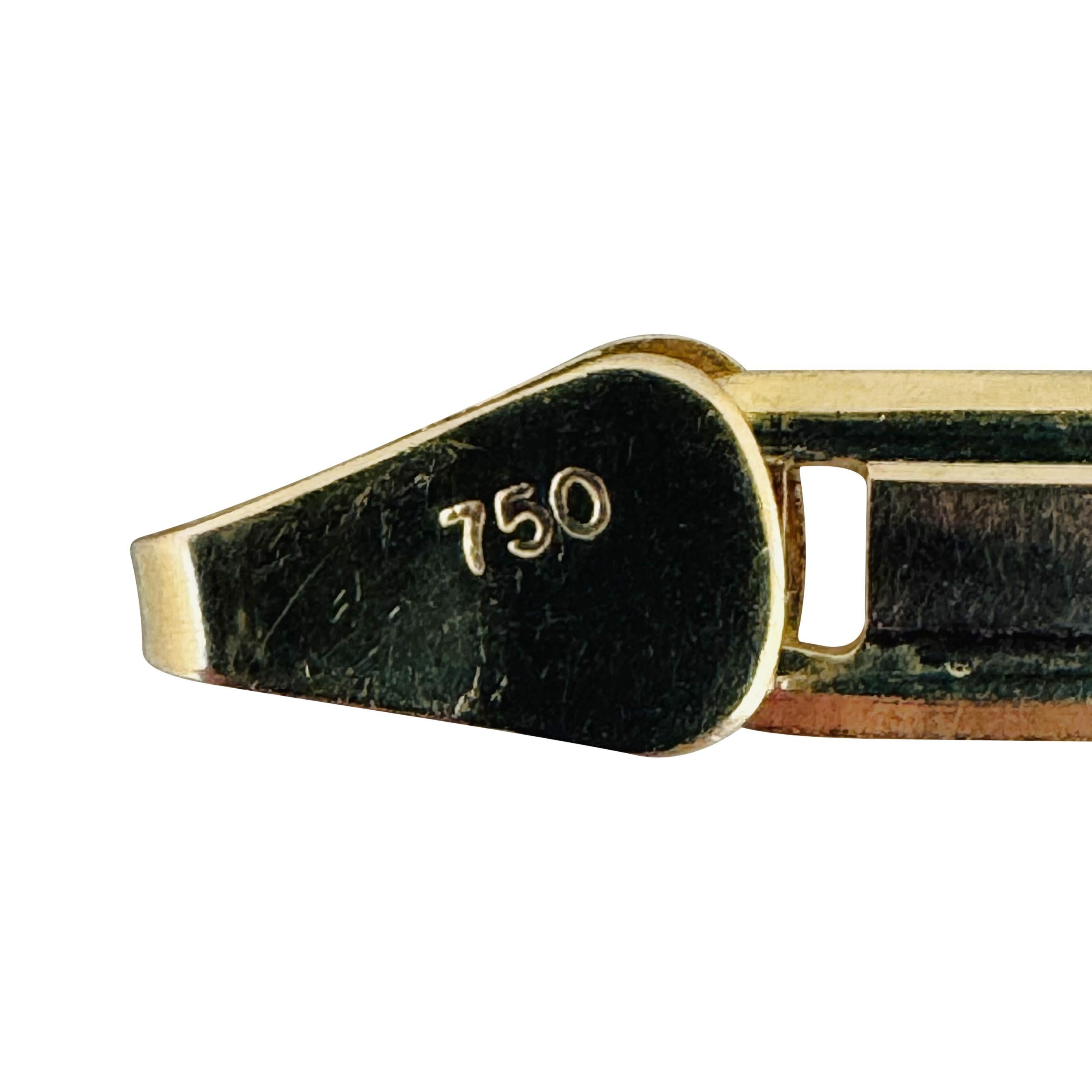 18k Gelb Weiß und Rose Gold 16,2g solide Mariner Link Kette Halskette Italien 24
