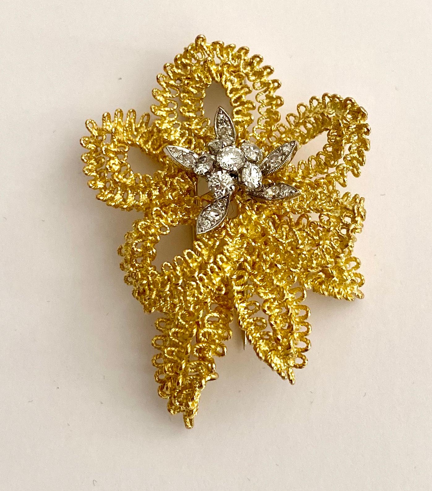 - Oro amarillo de 18 quilates con montura desmontable de oro para 16 diamantes 
-  peso del diamante: 0,86 ct.  VS- F-G
-  peso: 20,67 gramos

-  Informe AIG NO. J90596719BE 