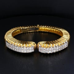 18k Yellow & White Gold Diamond Bracelet by Robert Wander/WINC