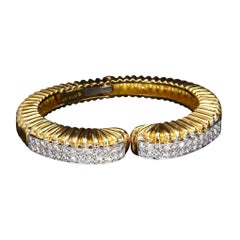 18k Yellow & White Gold Diamond Bracelet by Robert Wander/WINC