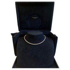 Collana con diamanti tondi Issac Nussbaum 18K YG 16,03 carati.