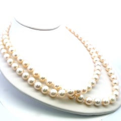 18K YG Beed Necklace with 1.1 Carat Round Diamond, 8.75MM Pearl & 22x31 MM Opal