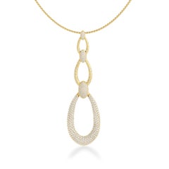 Ruben Manuel Sommer 18K YG Wandelbarer Pavé-Diamant-Anhänger