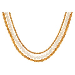 18K YG Mikimoto Pearl Necklace