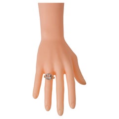 18 Karat Roségold 4,05 Karat Rosa Morganit im Kissenschliff und Diamant-Cluster-Ring