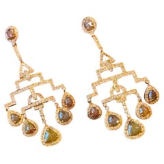 18kt Chandelier diamond earrings