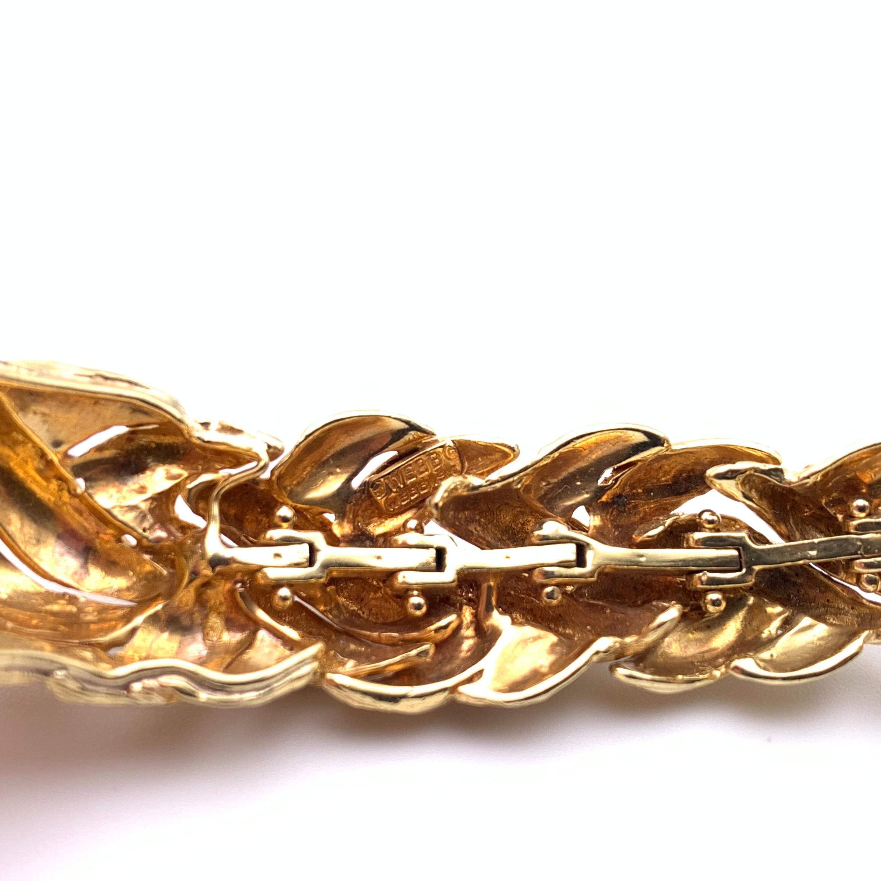 David Webb Bracelet à maillons tressés 18 carats en vente 2