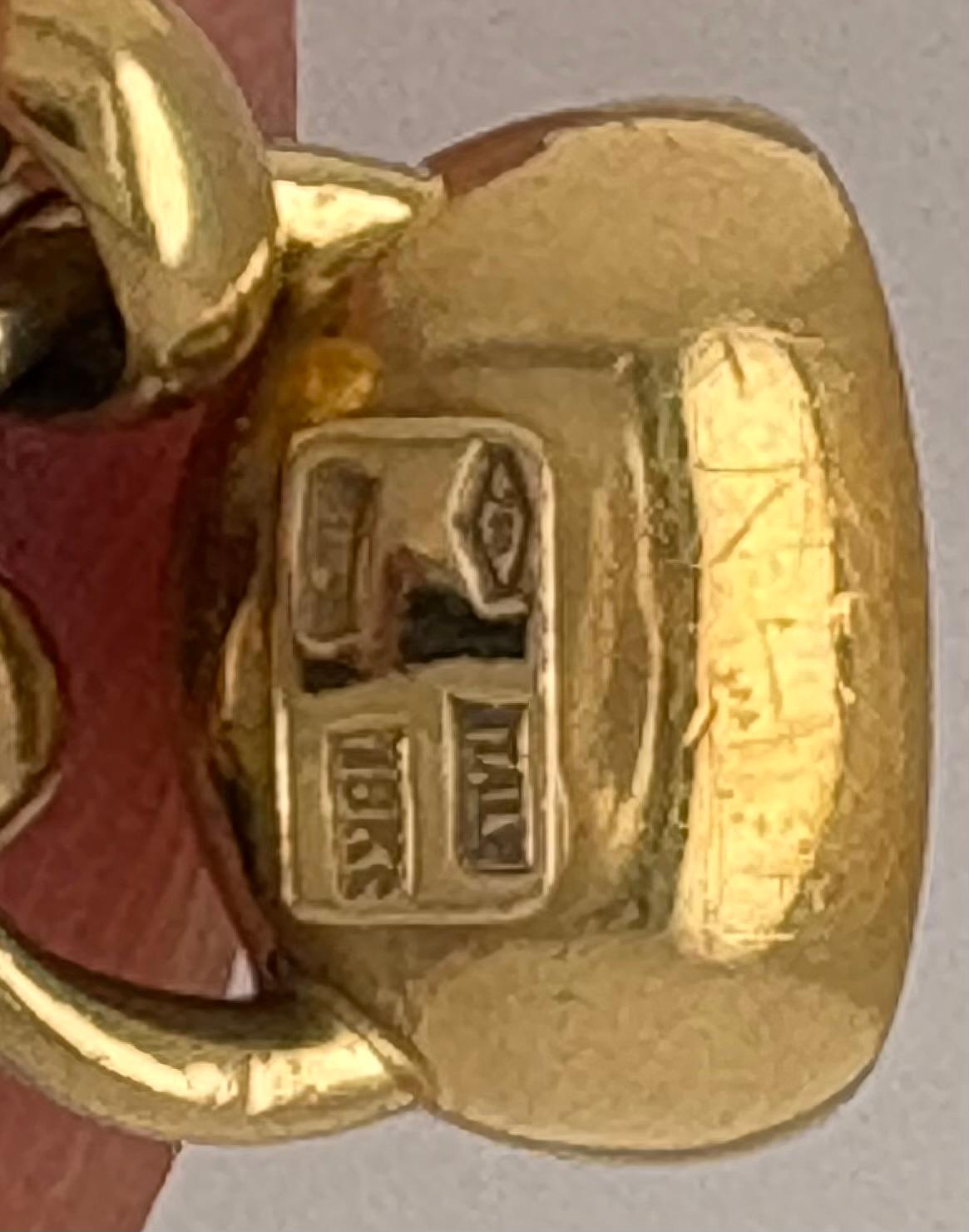 18KT Double Bracelet, Italy, 48.36g, .50TDW, Yellow Gold In Good Condition For Sale In Manhasset, NY