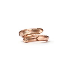 18kt Fairmined Ecological Gold 800BC Greek Key Pattern Ring in Rose Gold