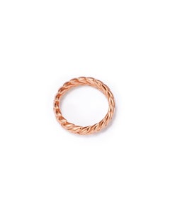 18kt Fairmined Ecological Gold Ethereal Laurel Leaf Wedding Ring in Rose Gold