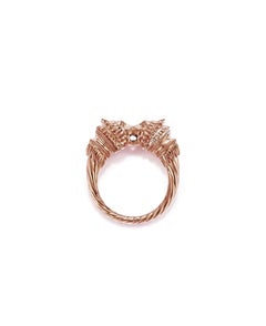 18kt Fairmined Ecological Gold Greek Lion Ring in Rose Gold