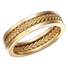 18kt Fairmined Ecological Gold Smitten Three Band Wedding Ring in Yellow Gold