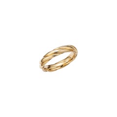 18kt Fairmined Ecological Gold Tenderness Woven Wedding Ring in Yellow Gold