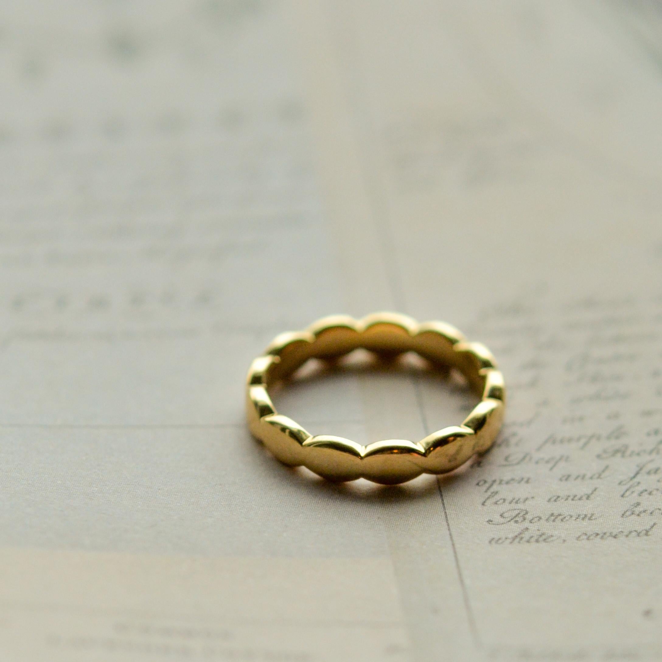 For Sale:  18kt Fairmined Ecological Yellow Gold Emily Posey Ring 5