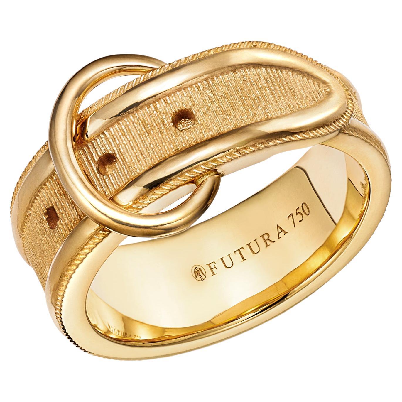 For Sale:  18kt Fairmined Ecological Yellow Gold Endure Belt Ring