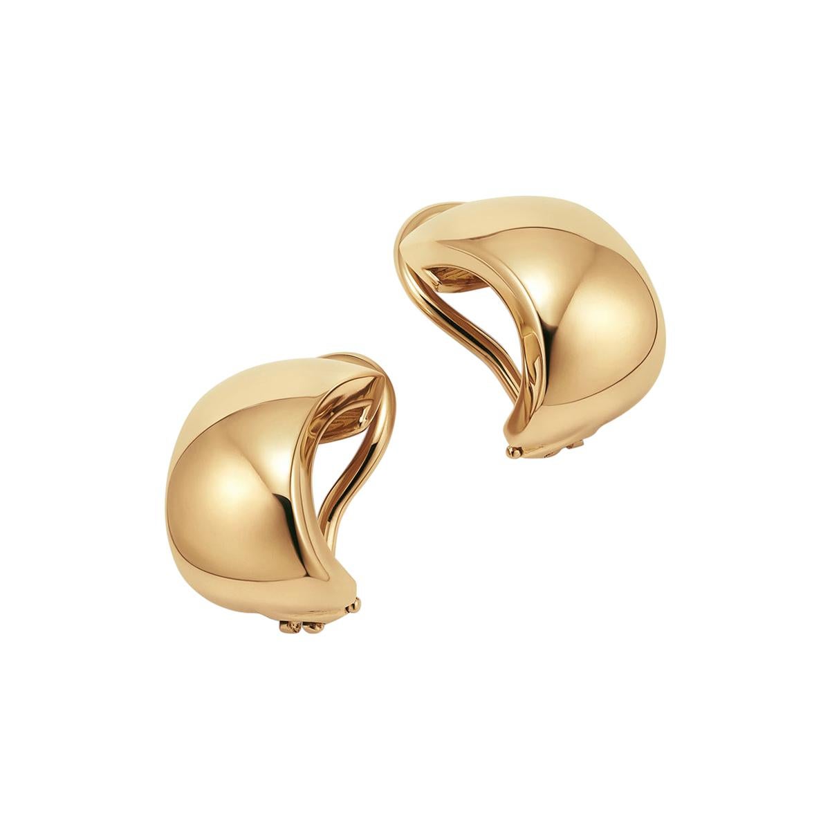 18kt Fairmined Ecological Yellow Gold Huggie Uptown Earrings