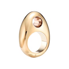 18kt Fairmined Ecological Yellow Gold Man Ray Le Trou Statement Ring
