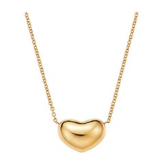 18kt Fairmined Ecological Yellow Gold Modern Heart Necklace 