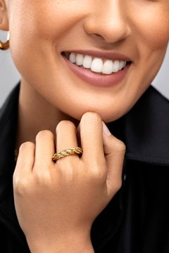 18kt Fairmined Ecological Yellow Gold Viking Astrid Woven Ring