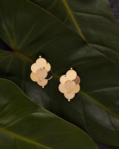 18kt Fairmined Ecological Yellow Gold William Spratling Dancing Disc Earrings