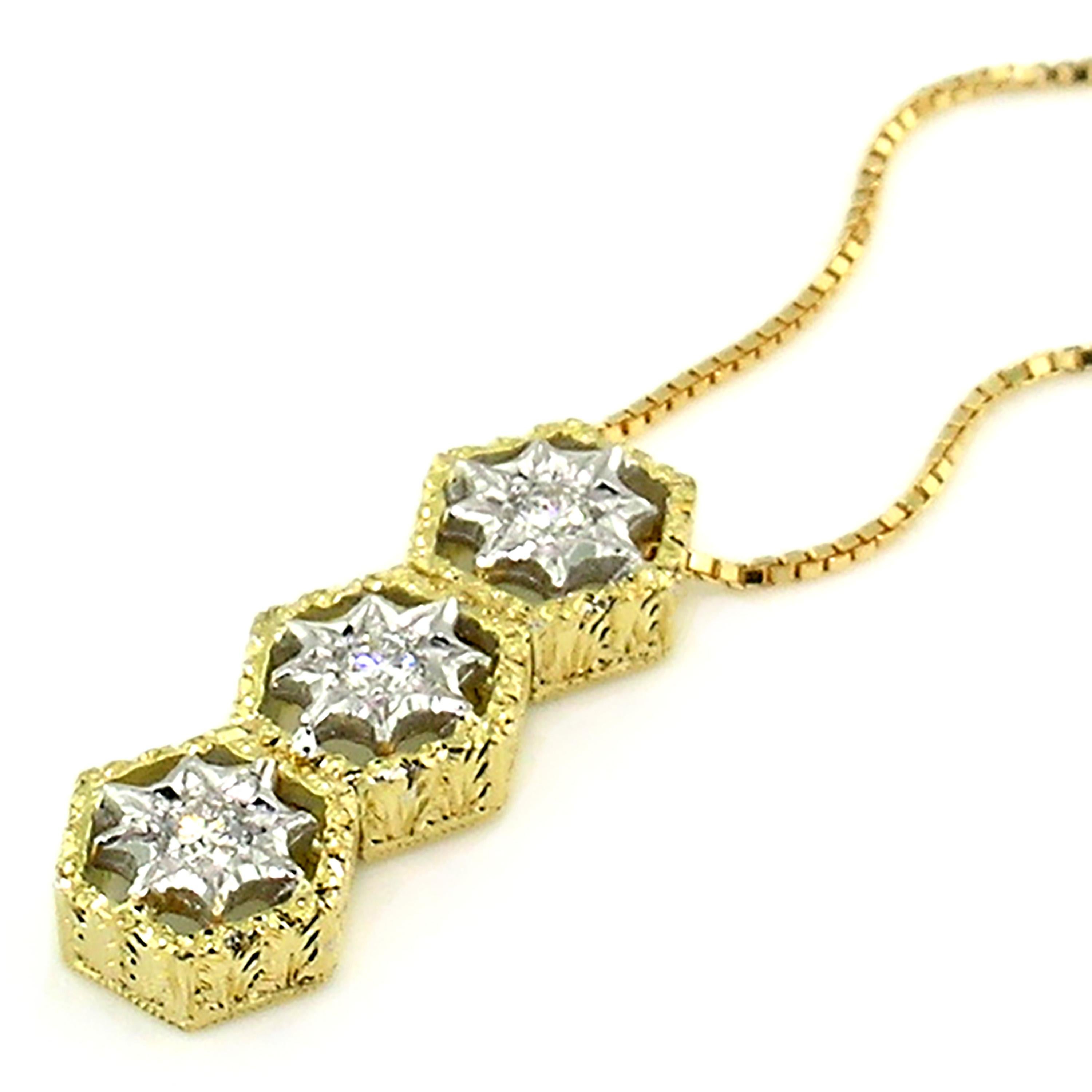 engraved diamond necklace