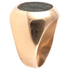 Anillo de monedas follis de oro de 18 quilates y bronce bizantino temprano, circa 527-565 d.C.