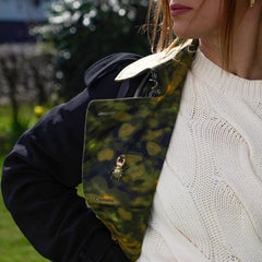 18kt gold and platinum beetle brooch