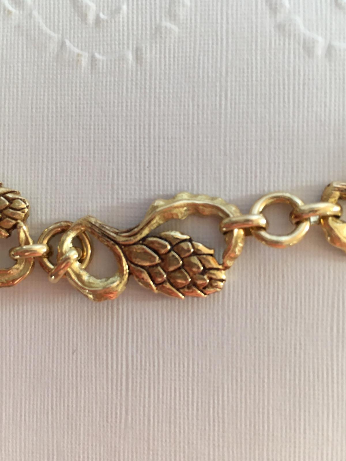 Contemporary 18kt gold artichoke necklace, 750, fratelli piccini For Sale