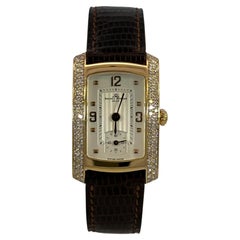 18kt Gold Baume & Mercier Hampton Milleis With Diamonds Wrist Watch