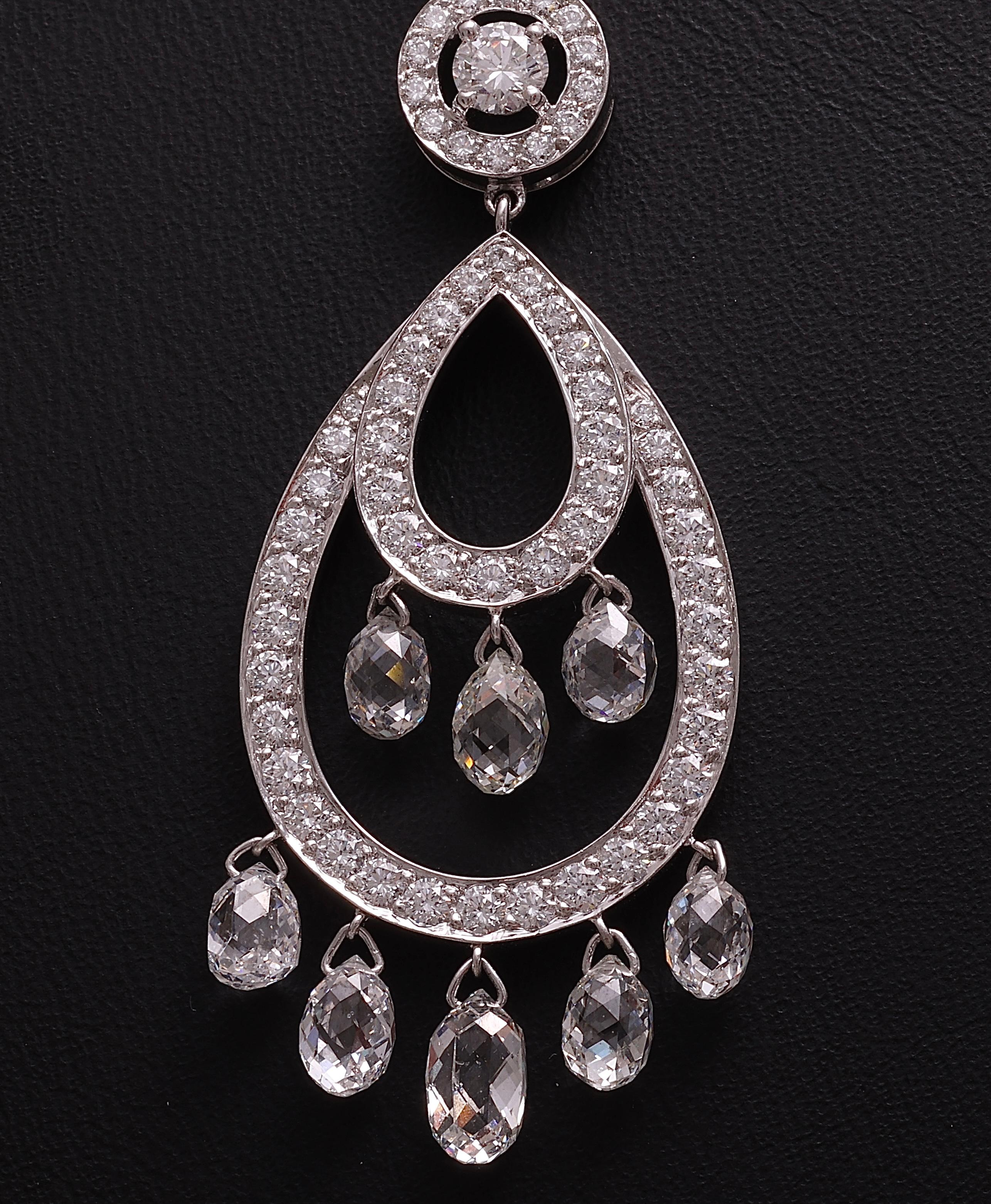 18Kt. Boucheron Cinna Pampilles-Halskette aus Gold mit 4,8 Karat Diamanten im Briolette-Schliff (Kunsthandwerker*in) im Angebot