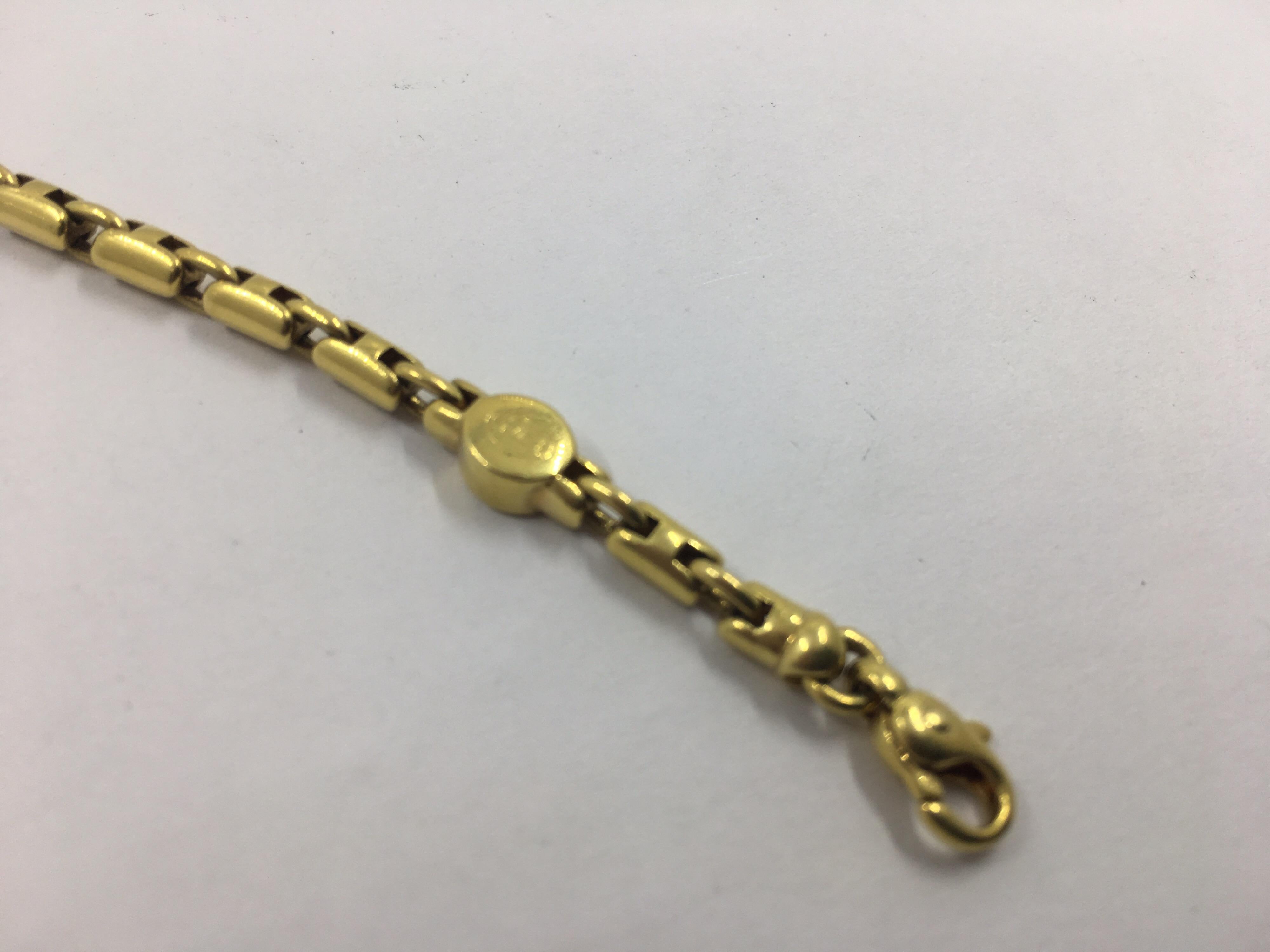 Women's or Men's 18 Karat Gold Bracelet For Sale