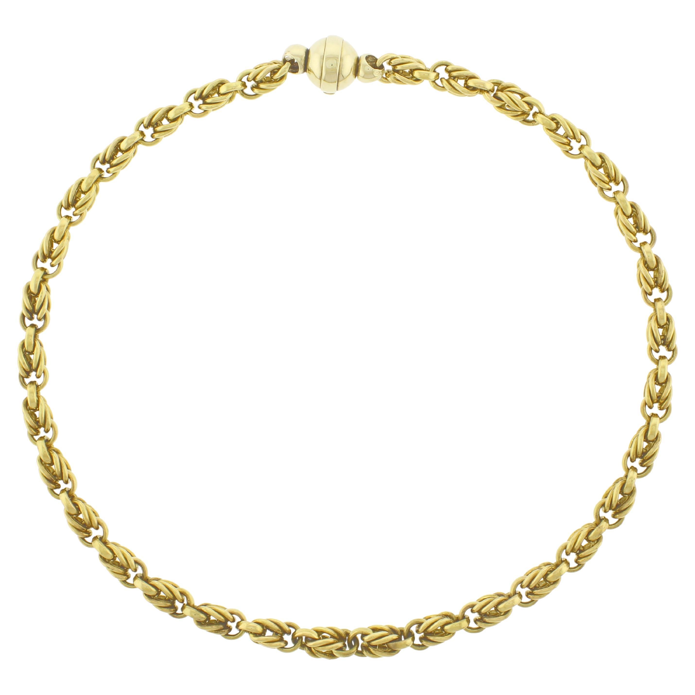 Collier à maillons en chaîne en or 18kt