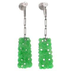 Jade Drop Earrings