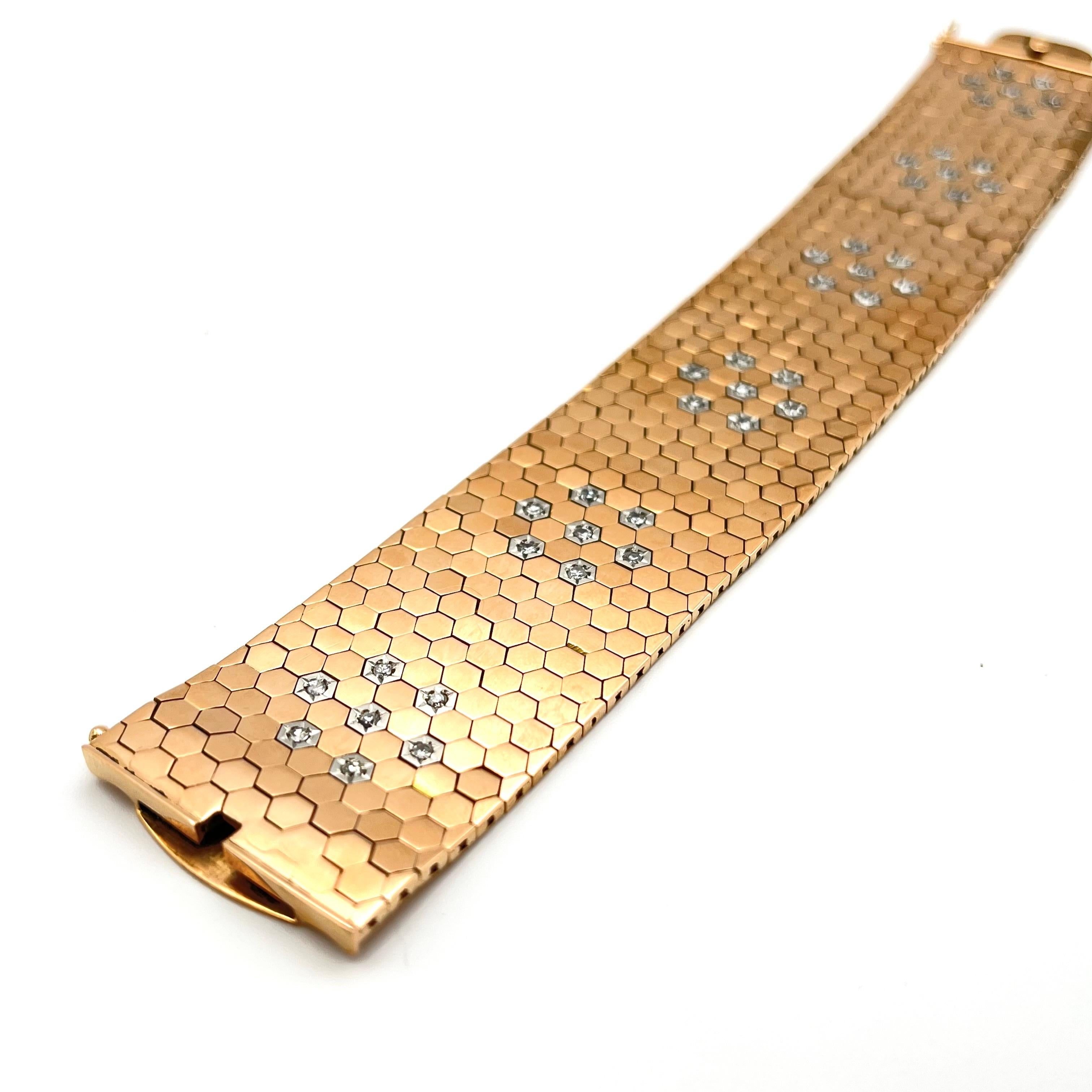Pulsera Retro Ludo Diamante 18KT en Bueno estado para la venta en Lynchburg, VA