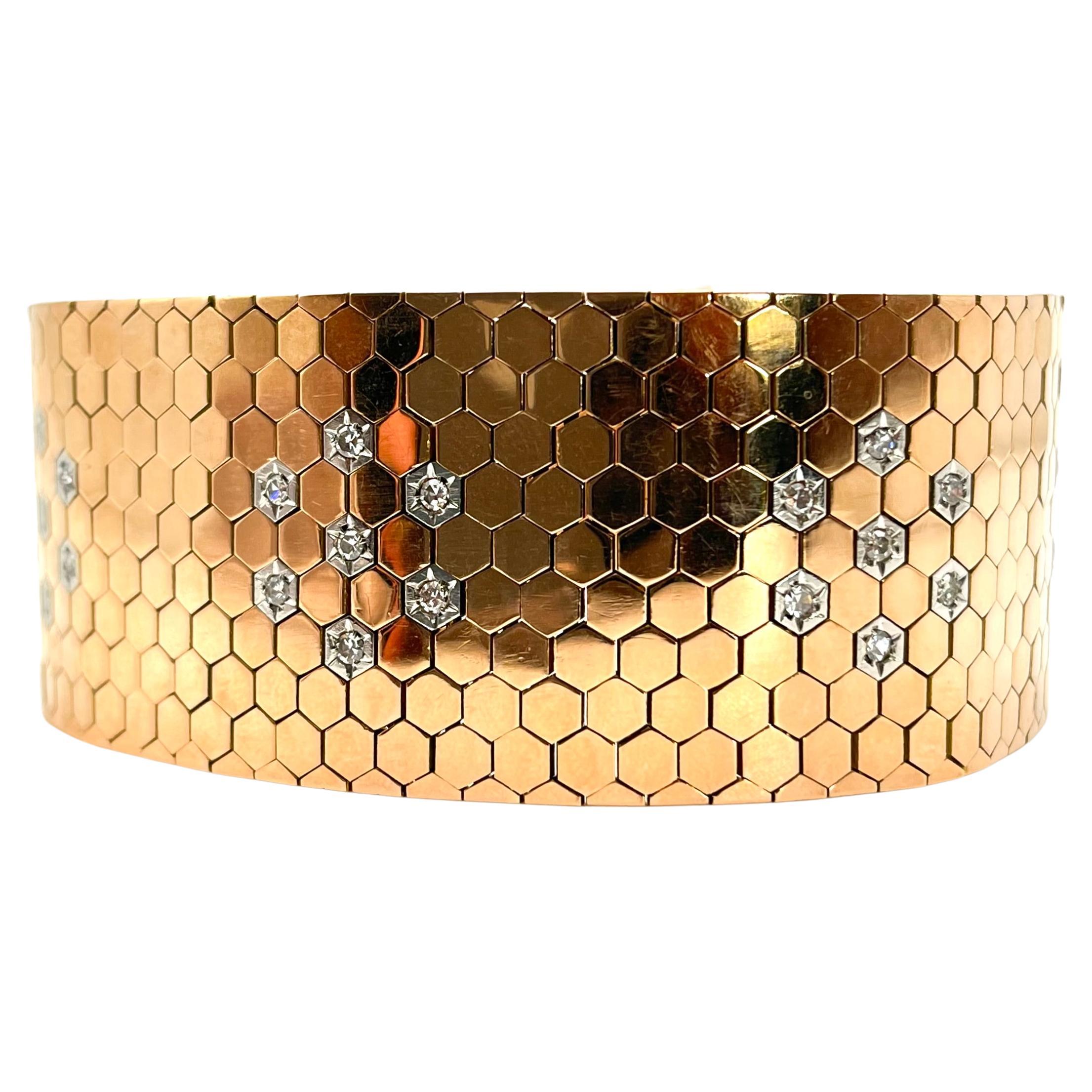 18KT Retro Ludo Diamantarmband
