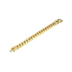 Pulsera de eslabones italianos de oro de 18 quilates