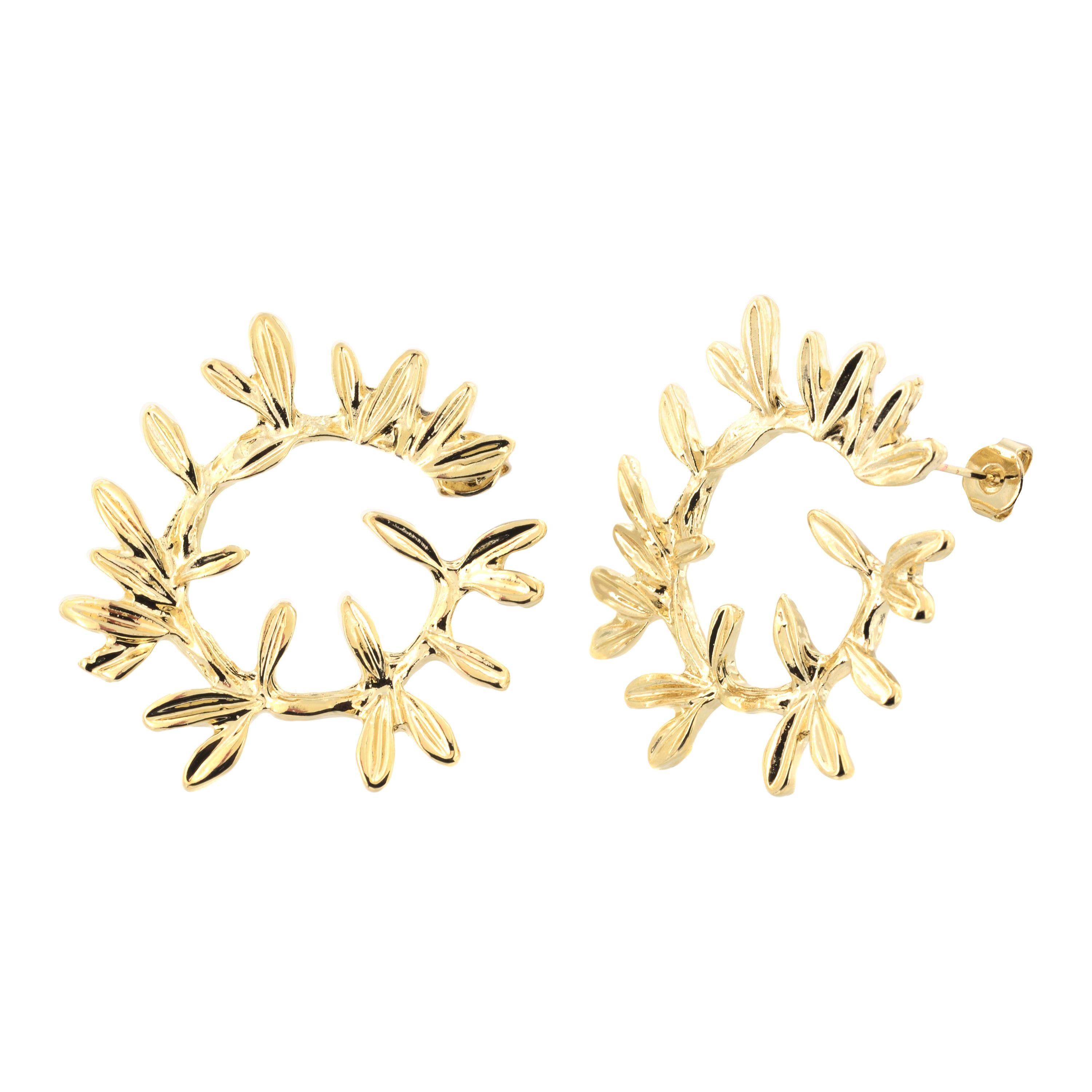 18kt gold plated earrings 