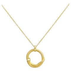18kt Gold Snake Necklace