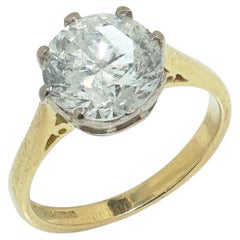 18KT Gold Solitaire Diamond Ring 2.80ct
