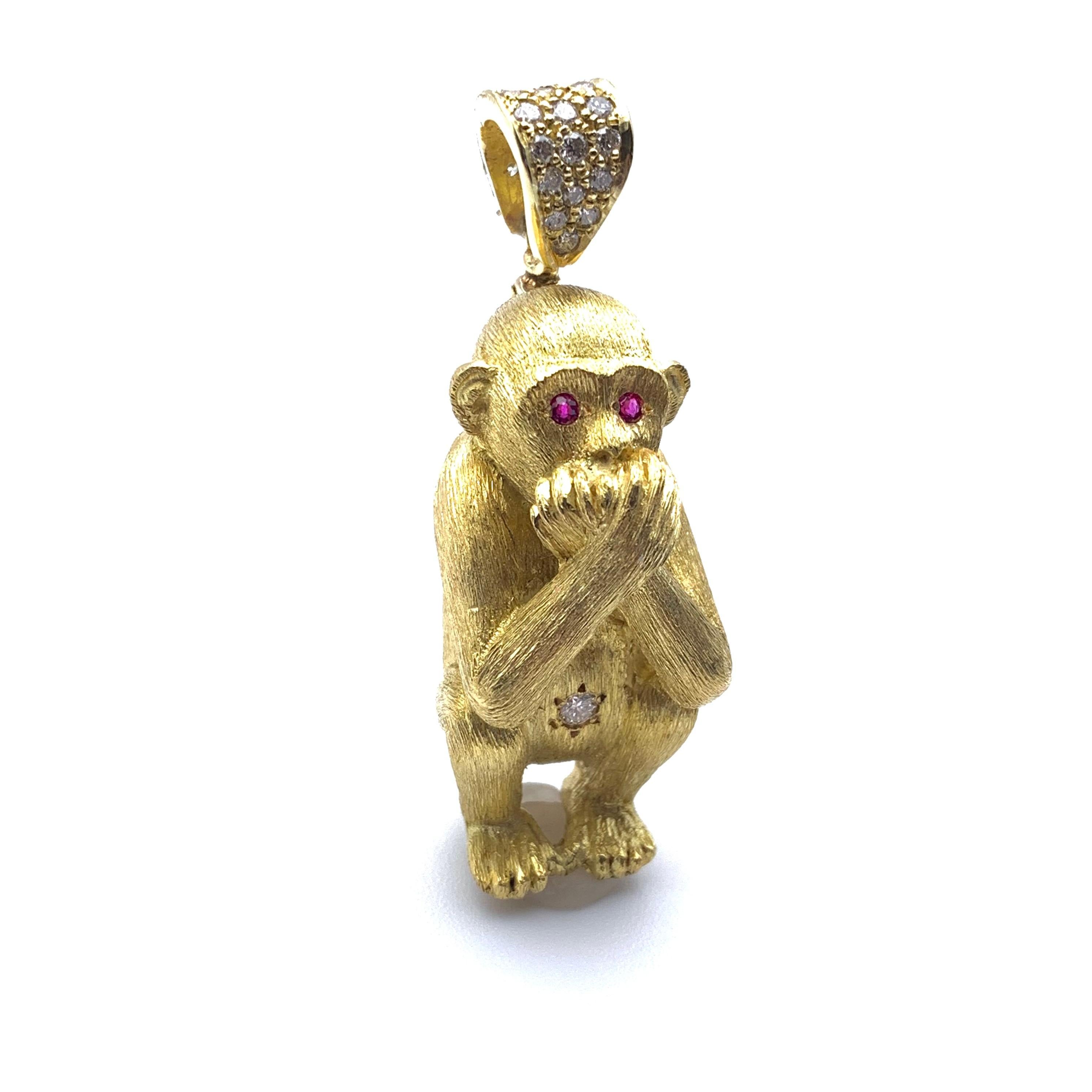 Pendentif singe 