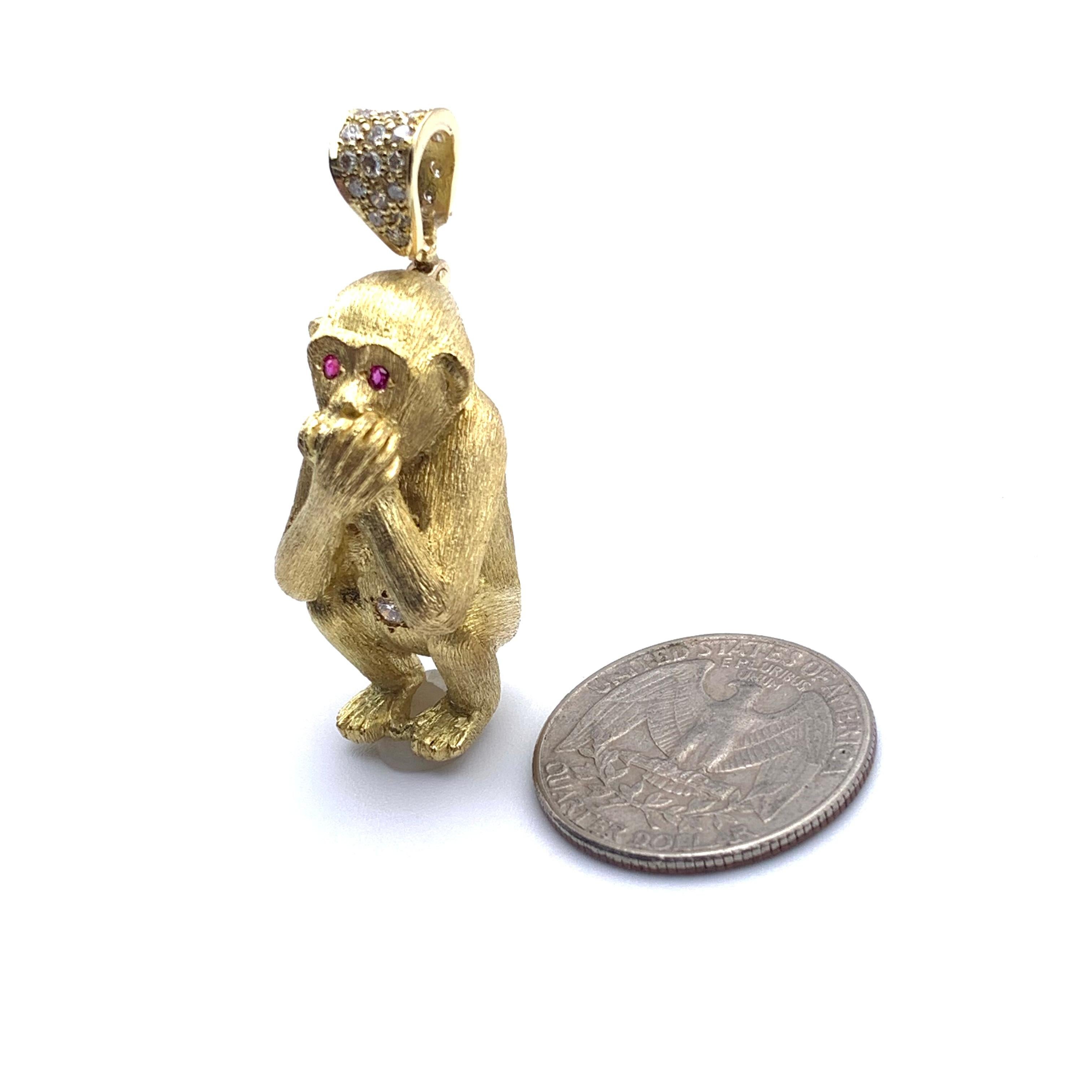 Pendentif singe 