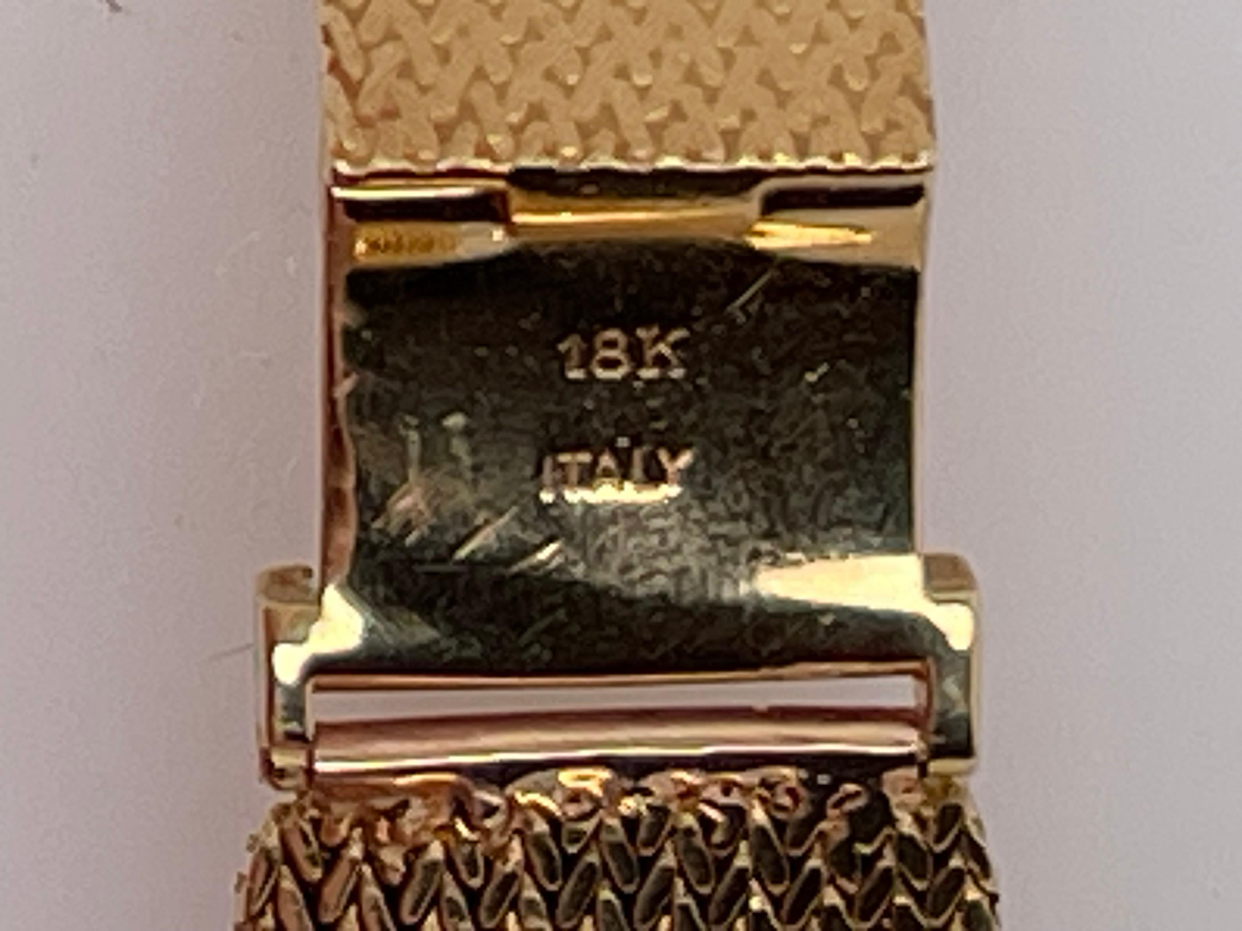 18KT Yellow Gold Tiffany and Co Golden Shadow Wrist Watch, 1965 For Sale 10