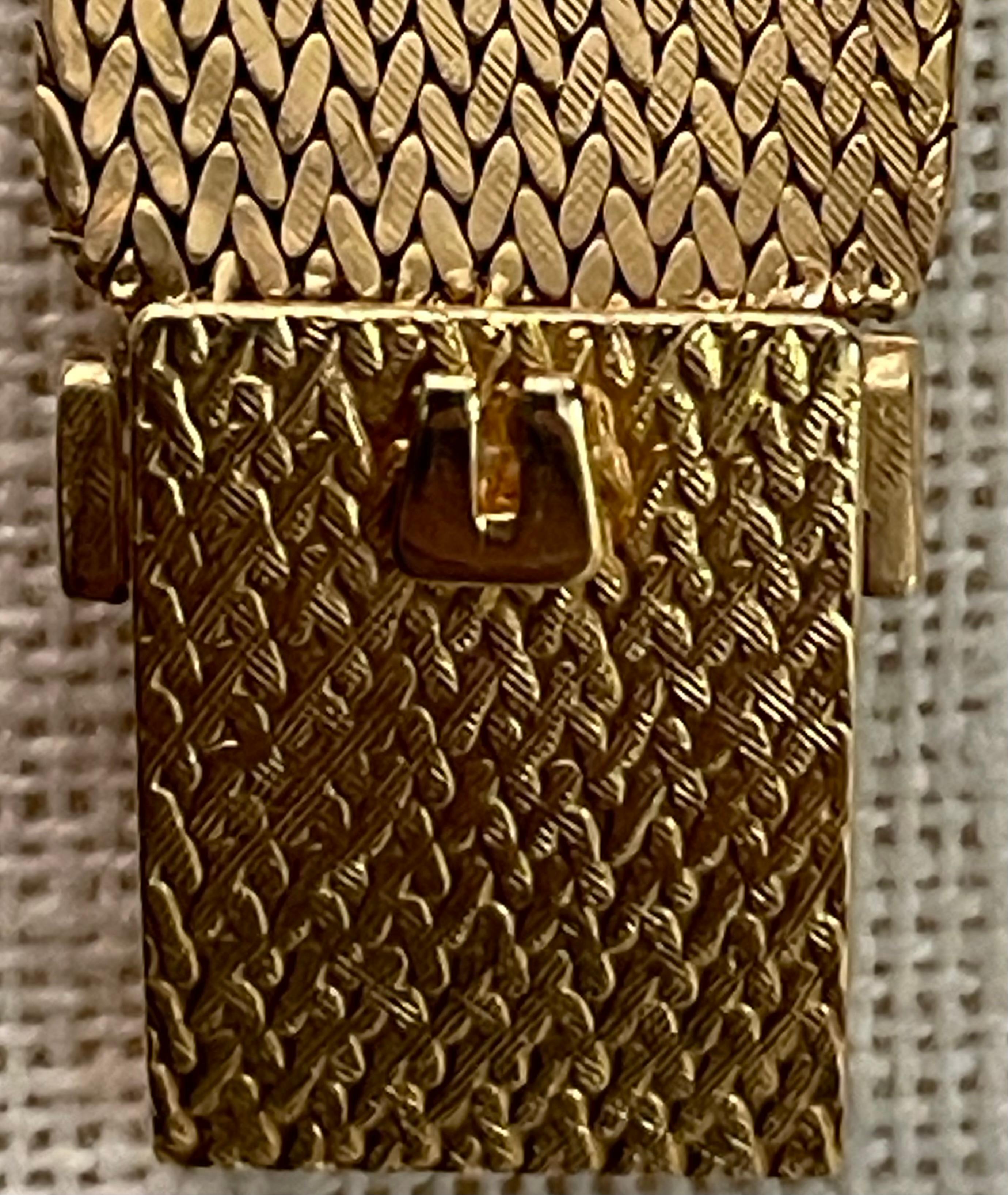 18KT Yellow Gold Tiffany and Co Golden Shadow Wrist Watch, 1965 For Sale 5