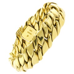 Bracelet tissé en or 18kt réalisé par Abel & Zimmerman pour Pampillonia Jewelers